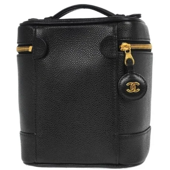 Chanel Black Calfskin Timeless Vanity Handbag 126131 - Picture 2 of 10